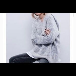 Free people pullover hoodie sweater